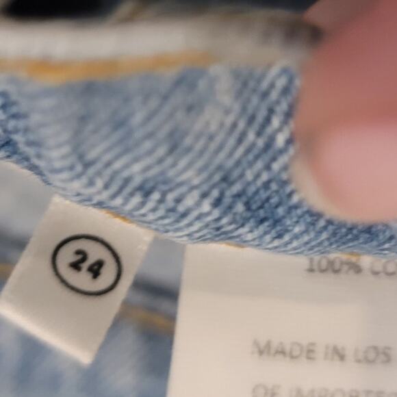 GRLFRND Cassidy Mid Rise Straight in Park Slope NWT Size 24 - Picture 9 of 9